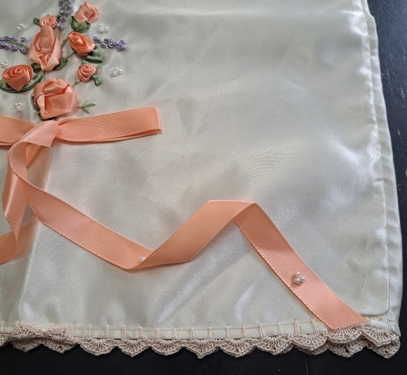 Vintage King Size Embellished Pillow Case   Size 16"×29.5" - Picture 5 of 6